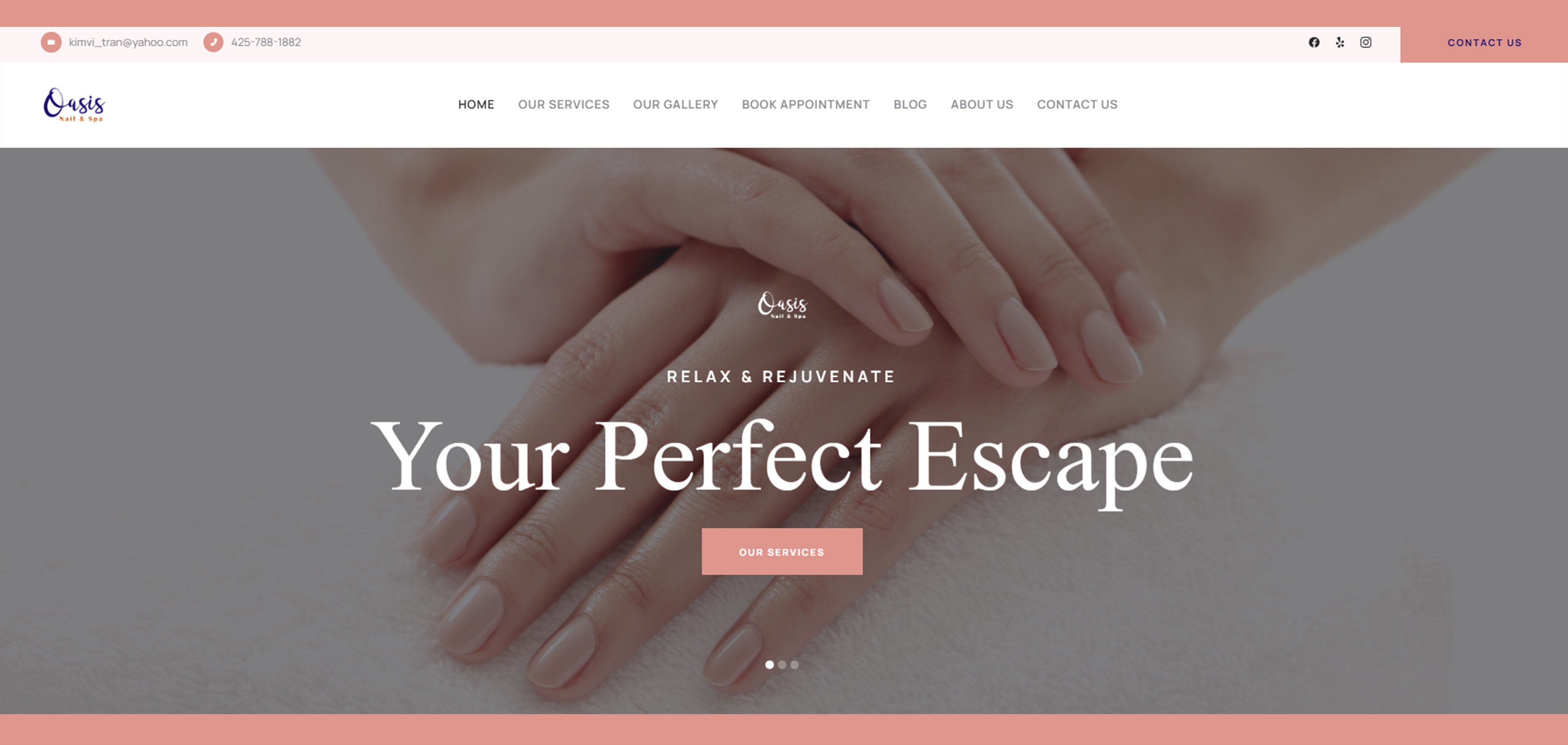 Oasis Nails & Spa screenshot